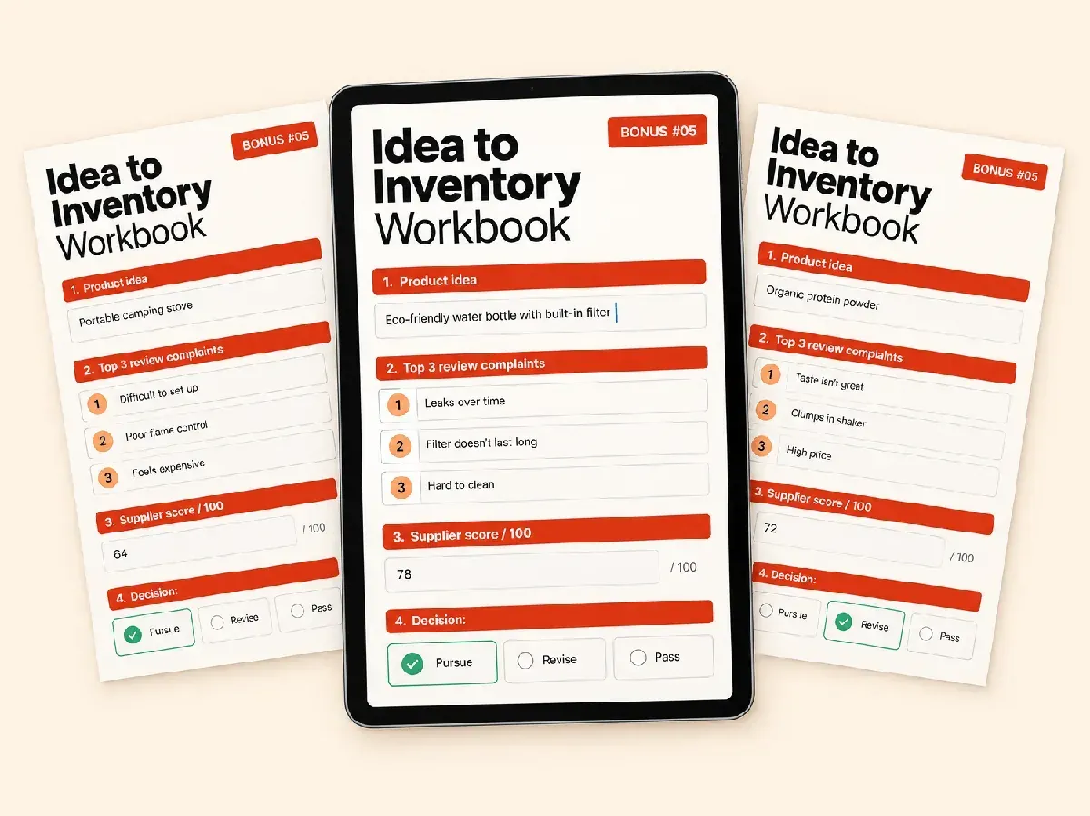 Fillable PDF workbook pages preview